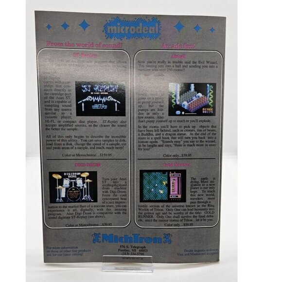 3 for 20$ Vintage Atari Antic Magazine November 1987 Vol 6 Number 7 W/Inserts - Picture 2 of 3